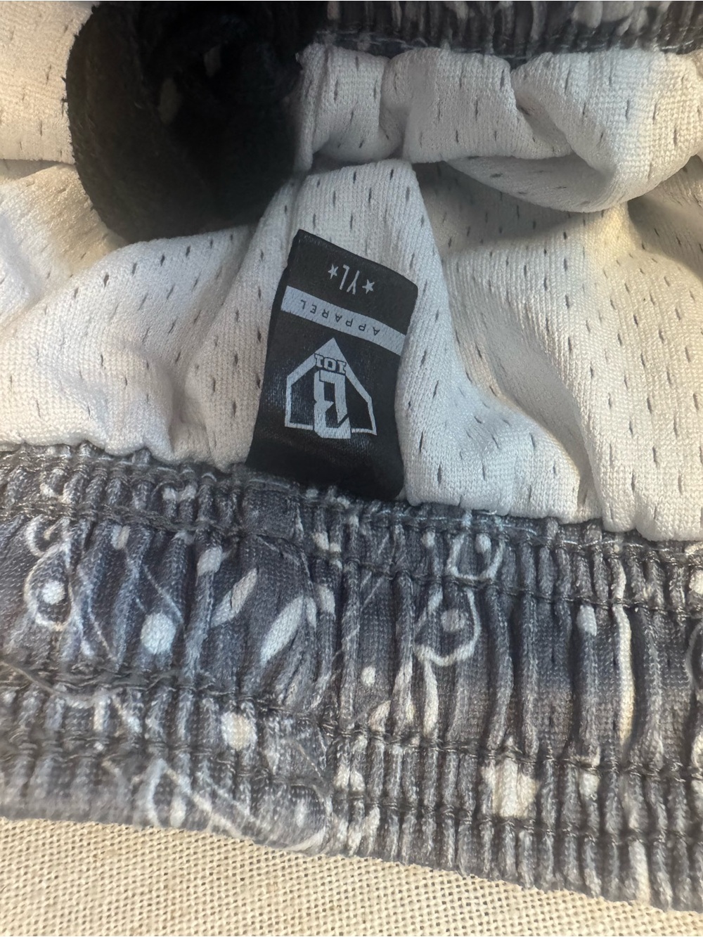 Gray Kids Elastic-Waist Printed Shorts